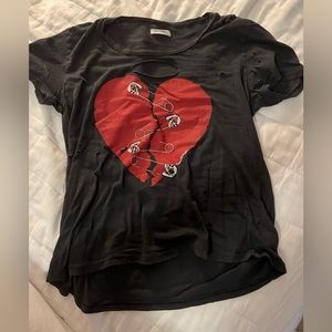 LAUREN MOSHI DISTRESSED SHIRT